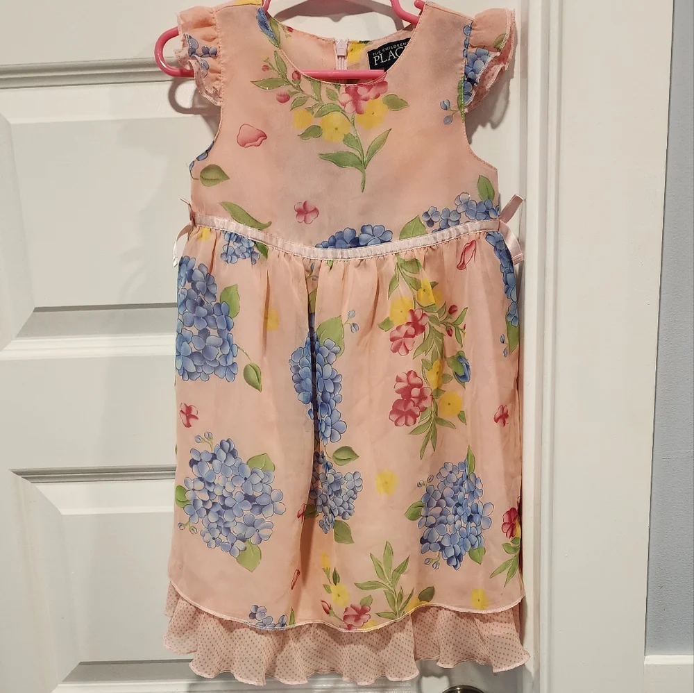 The Children's Place Pink Ruffled Tiered Y2K Sundress